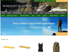 Tablet Screenshot of bushcraftequipment.com.au